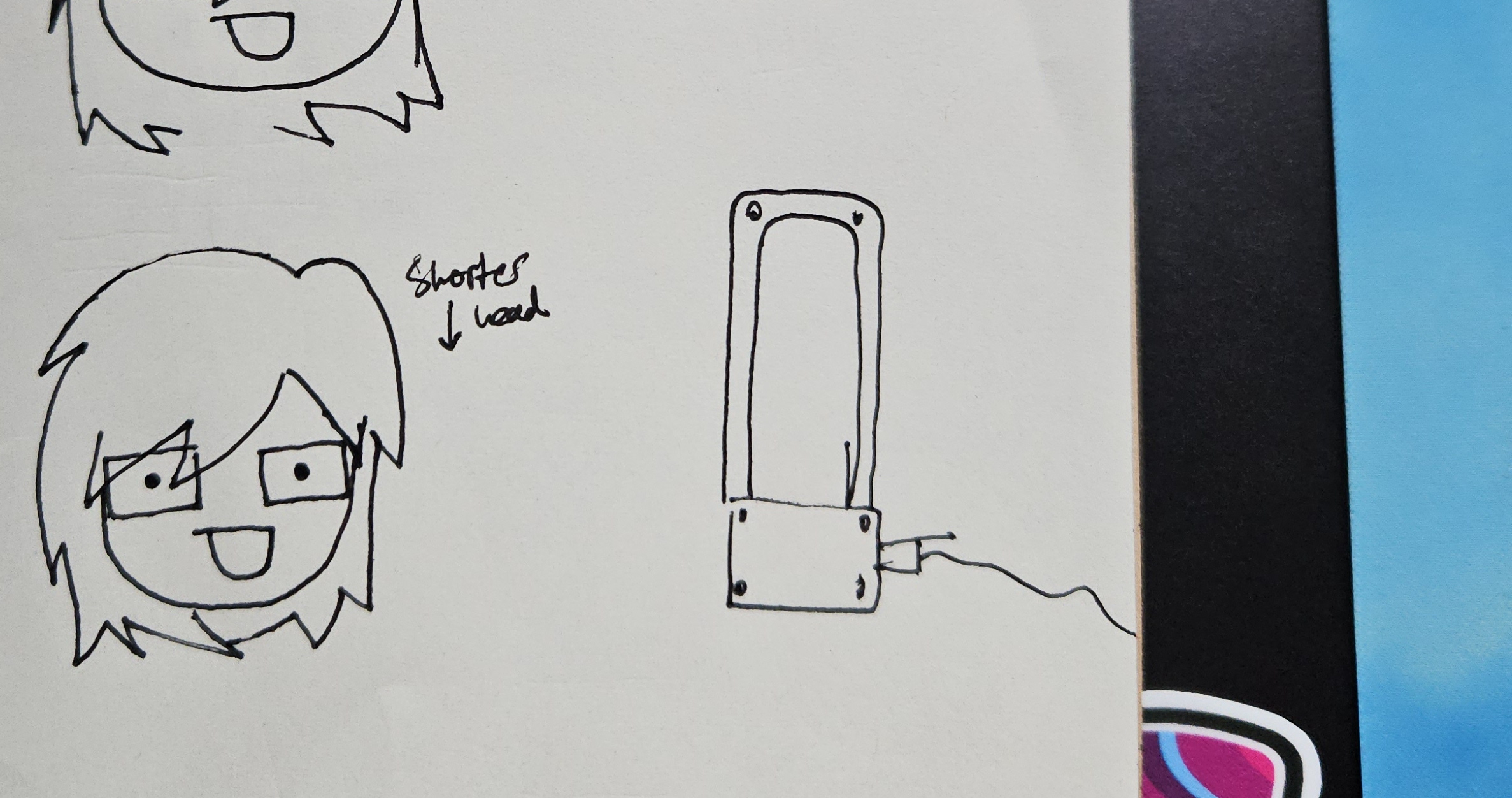 notebook page of redesign